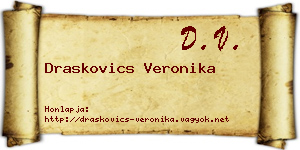 Draskovics Veronika névjegykártya